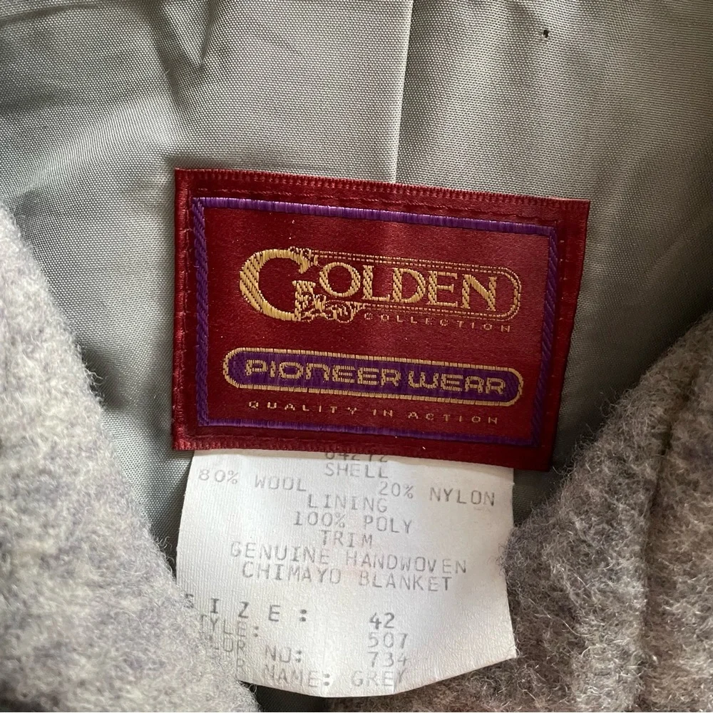 ❌SOLD❌Vintage 70s Chimayo Wool Bomber Jacket - Picture 8 of 9